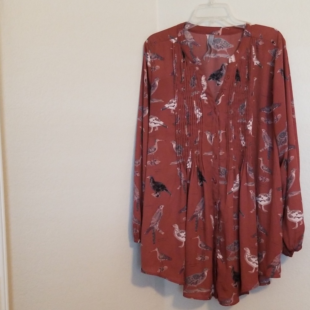 Melissa McCarthy Seven7 Top Blouse Shirt Size 1X